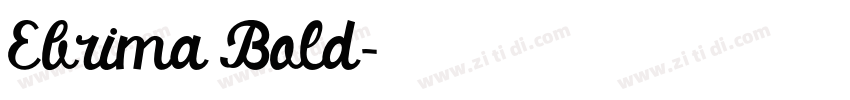 Ebrima Bold字体转换
